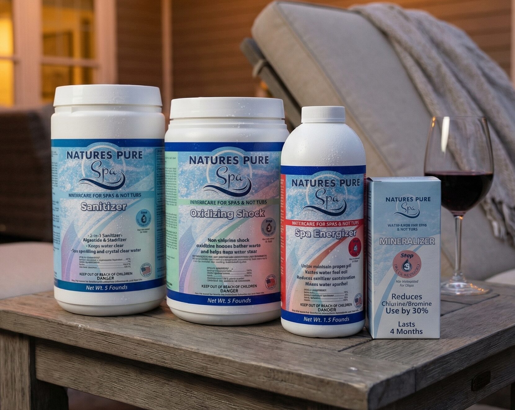 natures pure spa kit large